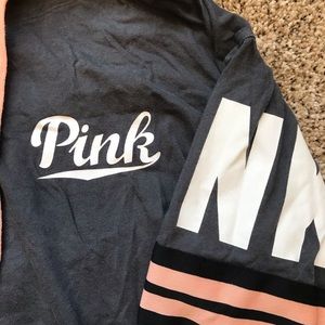 Medium VS Pink super soft long sleeve hoodie tee